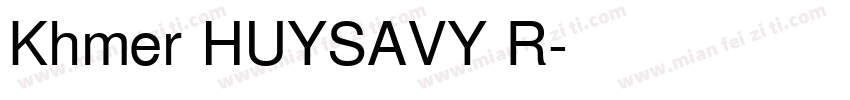 Khmer HUYSAVY R字体转换